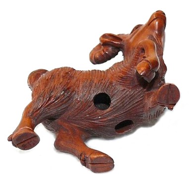 японская нэцкэ из самшита, 1930-е гг.