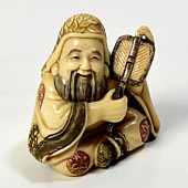 японская нэцкэ из слоновой кости Фукуродзю, 1920-е гг.