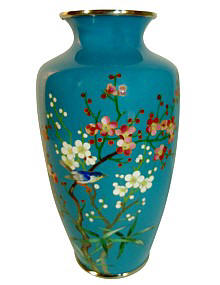 японская антикварная ваза клуазоне, 1900-е гг.