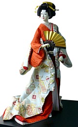 японская большая интерьерная кукла