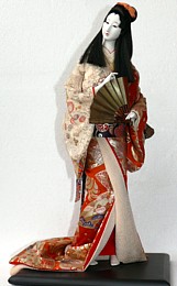 японская коллекционная антикварная кукла