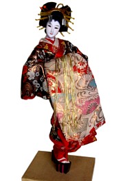японская антикварная кукла ОЙРАН