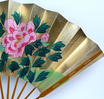японский рисунок на веере