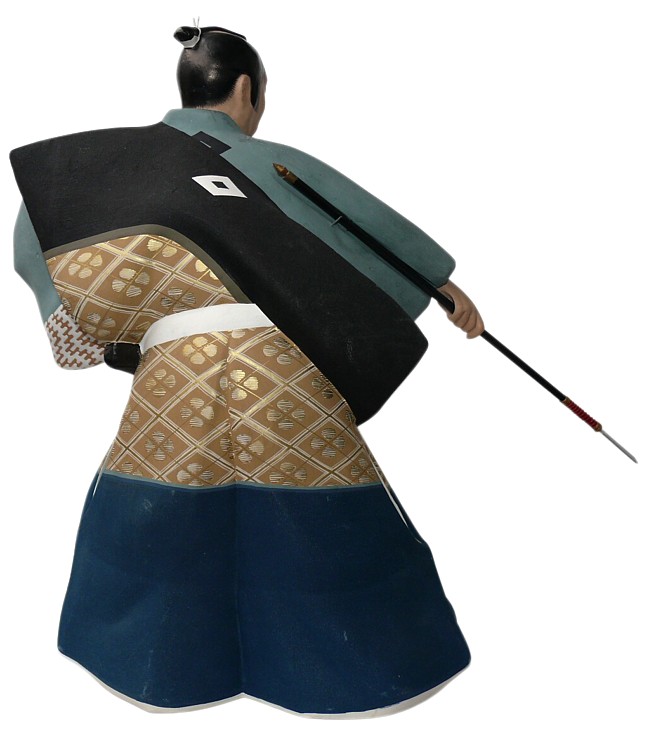 самурай, статуэтка из керамики, Япония, 1950-е гг.