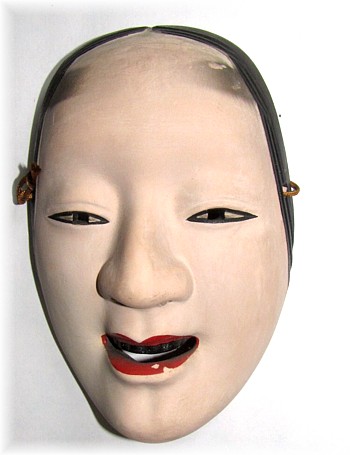 японская маска персонажа театра Но, керамика, 1930-е гг.