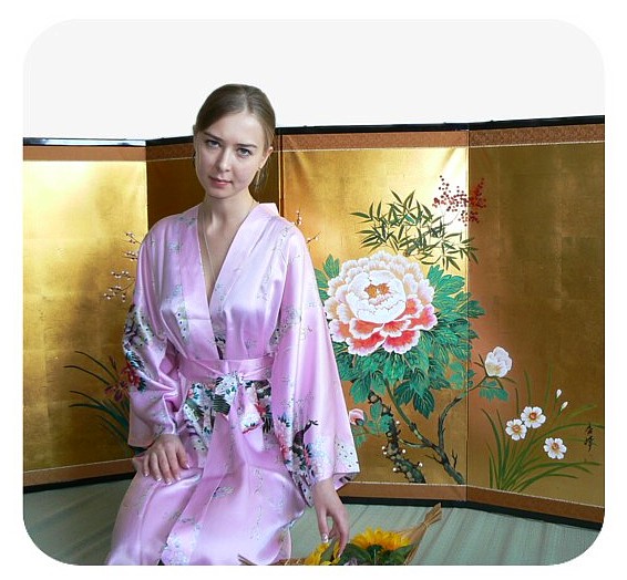 японская традционная ширма с авторским рисунком