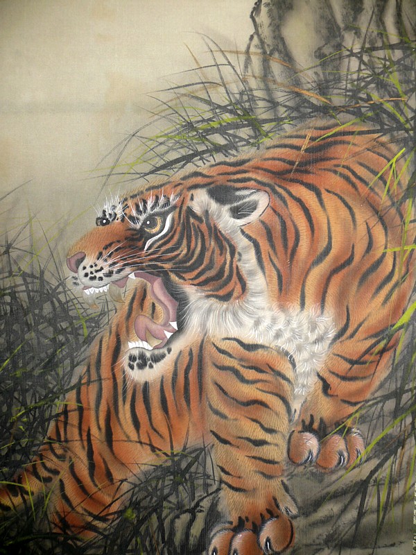 японский рисунок на свитке, 1920-30-е гг.