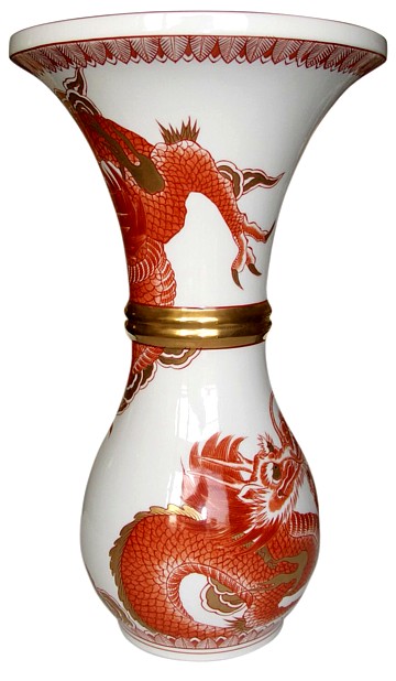 японская фарфоровая ваза Дракон, Интериа Японика, японский интернет-магазин