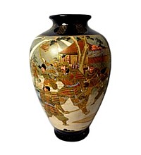 Фарфоровая ваза Сацума  с круговой росписью