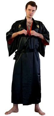 мужской шелковый халат, Япония