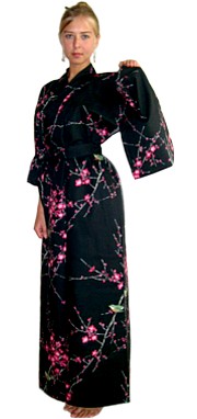 японское женское кимоно из хлопка - оригинальный подарок женщине