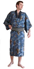 японское кимоно, винтаж 1950-е гг.
