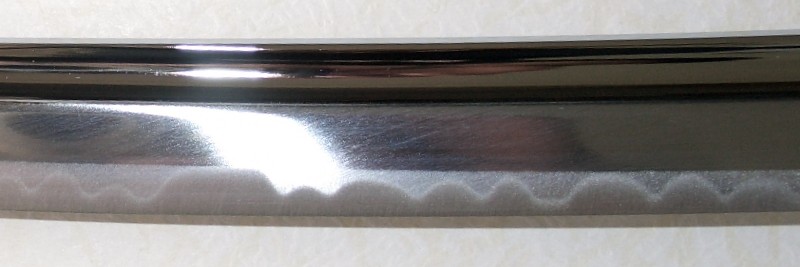  самурайский меч катана, деталь:  хамон