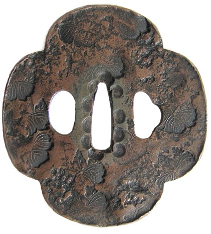 цуба с гербом дома Токугава