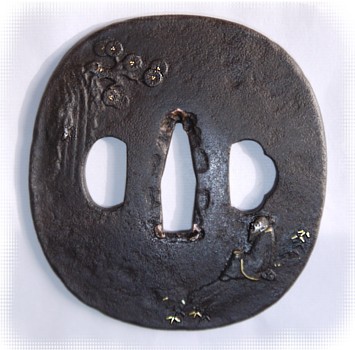 антикварная цуба - гарды японских мечей