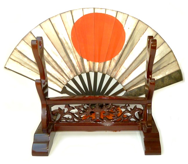 подставка для вакидзаси, танто или дзиттэ и самурайский веер ТЭССЭН