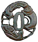 Цуба Три Обезьянки. Японский меч