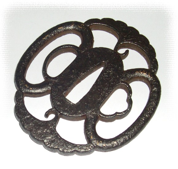 антикварная гарда японского меча - цуба