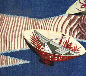 рисунок ткани японского мужского кимоно