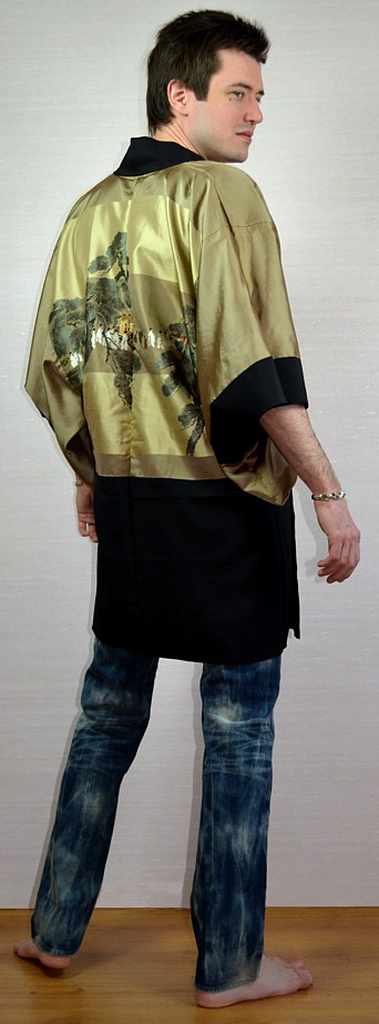 японская традиционная одежда: мужское хаори из шелка, 1930-е гг.