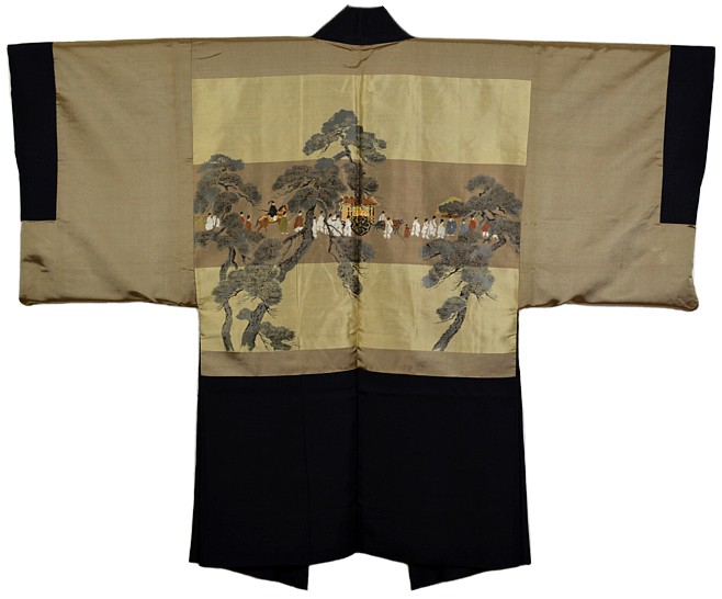 дизайн подкладки японского мужского хаори (кардигана)