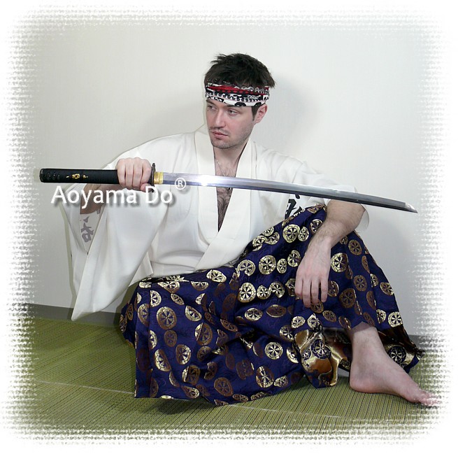 японская одежда: хакама из шелковой парчи, шелковое кимоно