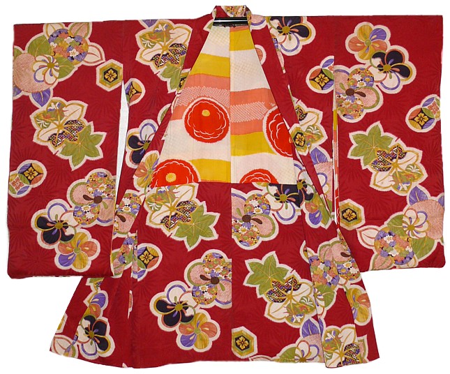 японское шелковое хаори с авторским рисунком