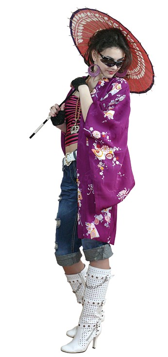 шелковое японское хаори, 1930- егг.