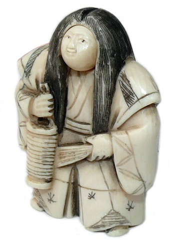 антикварная японская нэцкэ из слоновой кости