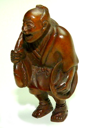 японская нэцкэ Актер с маской