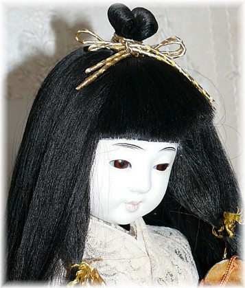 старинная японская интерьерная кукла