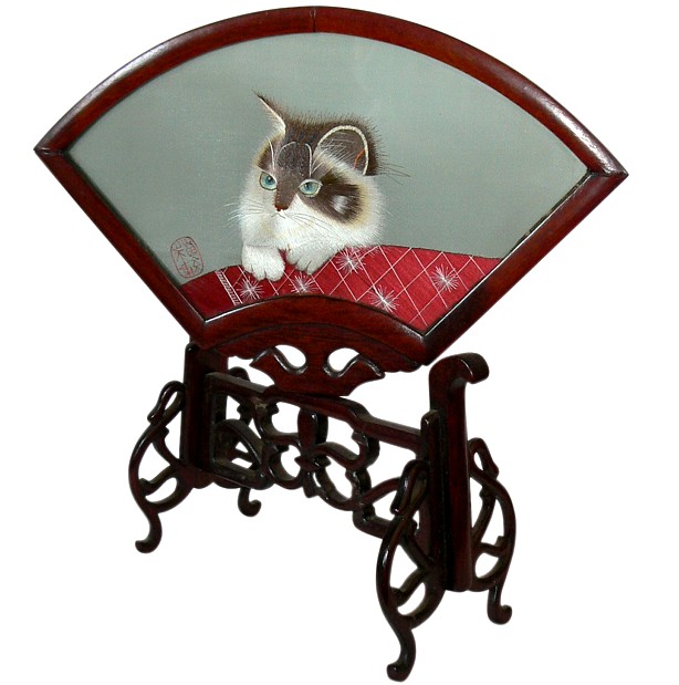 шелковый интерьерный экран миракли с двусторонней вышивкой для рассеивания света лампы