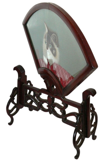 шелковый японский экран миракли с двусторонней вышивкой для рассеивания света лампы